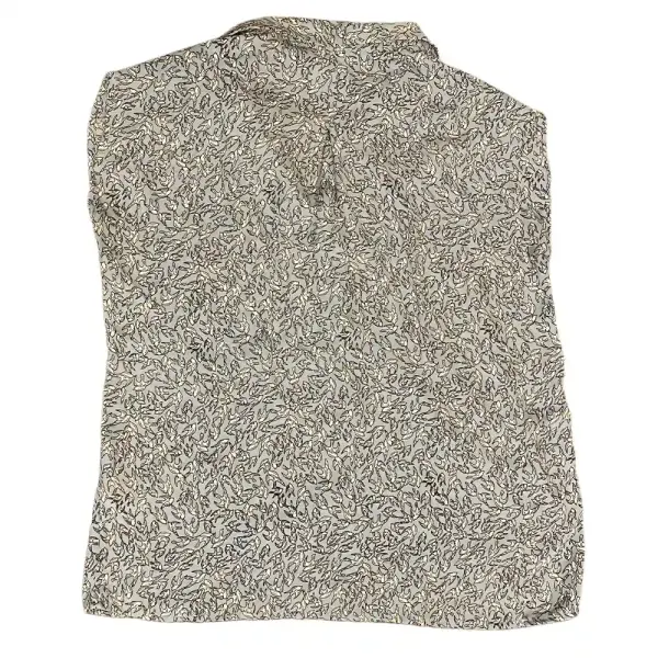 Claudia Richard Petite Blue Bird Print Blouse