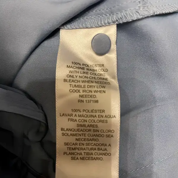 Danielle Bernstein Puff Sleeve Crop Top Baby Blue V Neck Snap Front