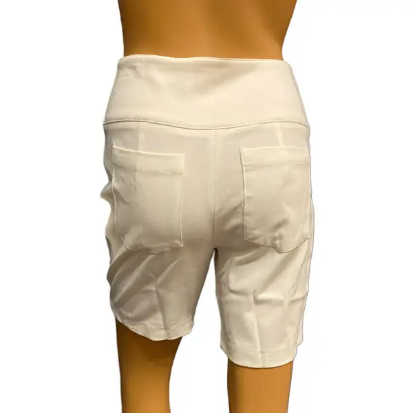 Danielle Bernstein Bike Shorts Cloud Exposed Zipper Stretch