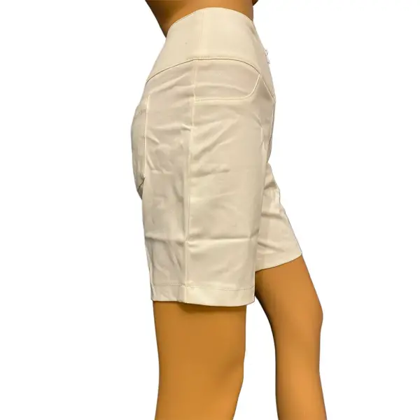 Danielle Bernstein Bike Shorts Cloud Exposed Zipper Stretch