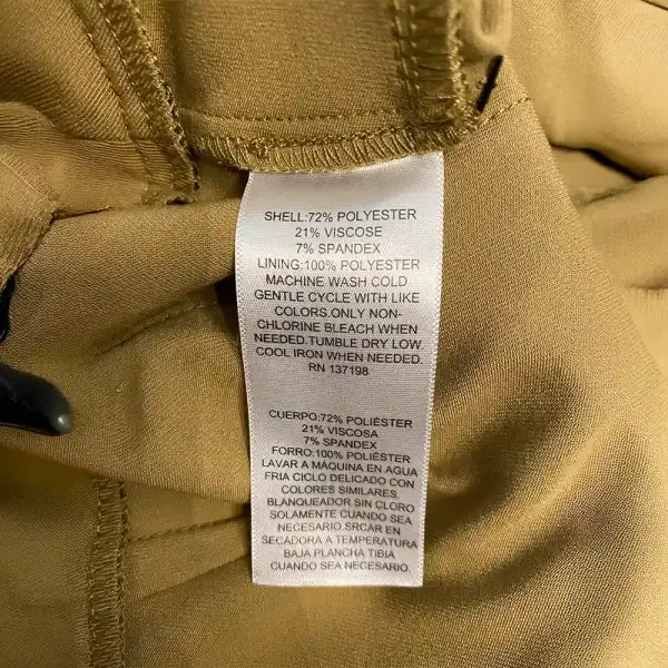 Danielle Bernstein Women’s High Rise Zipper Front Chino Shorts