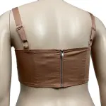 Danielle Bernstein Straight Neck Bralette Crop Top Size 12