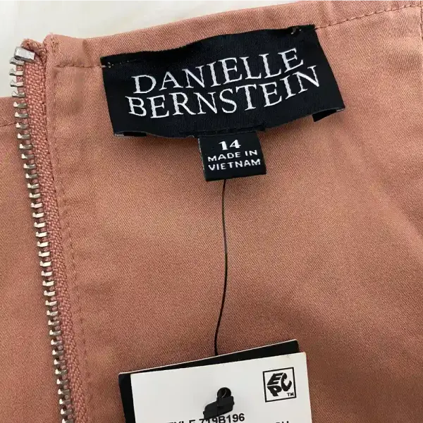 Danielle Bernstein Straight Neck Bralette Crop Top Size 14