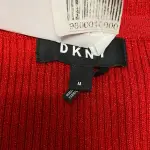 DKNY Women’s Metallic Thread Embellished V Neck Sweater