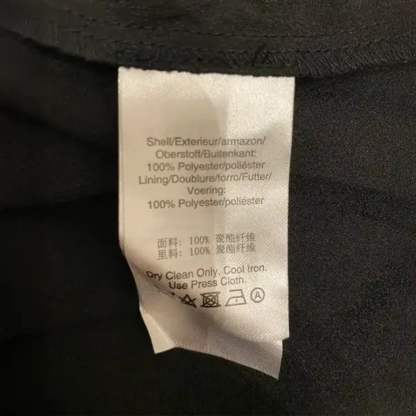 DKNY Pleated Mesh Overlay Midi Skirt Black Pull-On Size S