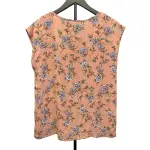 Forever 21 Pink Floral Crepe Chiffon Top