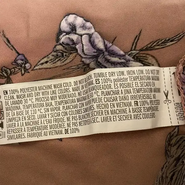 Forever 21 Pink Floral Crepe Chiffon Top