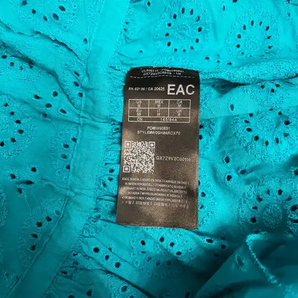 Guess Nuala Eyelet Ruffle Peplum Tank Top