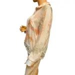 Guess Cleo Tie Dye Button Up Shirt Smoked Pearl