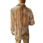 Guess Cleo Tie Dye Button Up Shirt Smoked Pearl