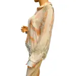 Guess Cleo Tie Dye Button Up Shirt Smoked Pearl