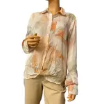 Guess Cleo Tie Dye Button Up Shirt Smoked Pearl