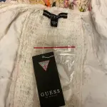 Guess Isotta Ruffled Off The Shoulder Top Floral Eyelet Cotton