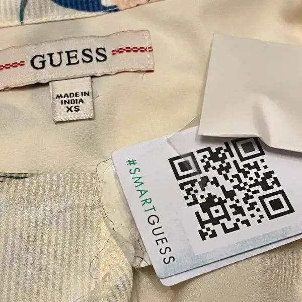 GUESS Lana Blooms Tropical Floral Cold Shoulder Maxi Dress Cream