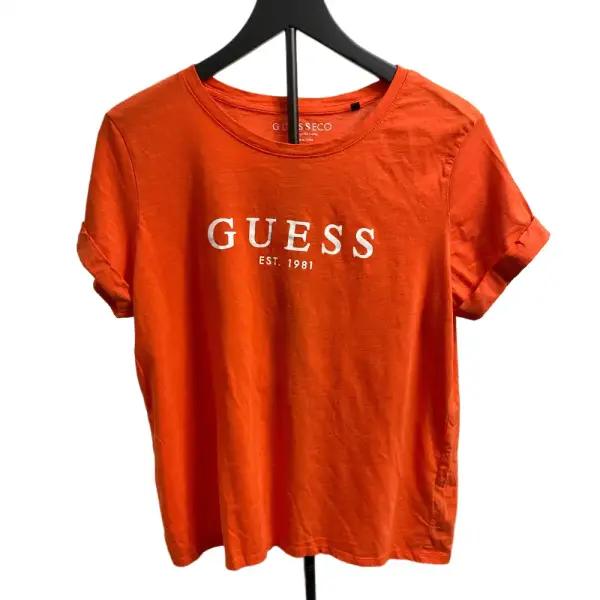 Product Name: Guess Eco Logo T-Shirt Orange 100% Organic Cotton