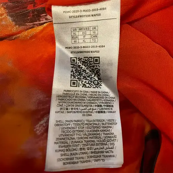 Guess Orange Multi Ikat Print Halter Angelica Maxi Dress