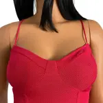 GUESS Textured Bandage Peplum Top