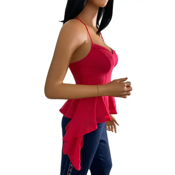 GUESS Textured Bandage Peplum Top