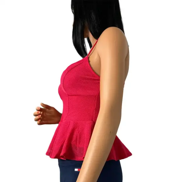 GUESS Textured Bandage Peplum Top