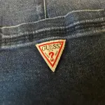 Guess Belted Denim Mini Skirt