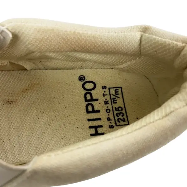 Hippo Sports Beige Slip-On Shoes with Blue Sole