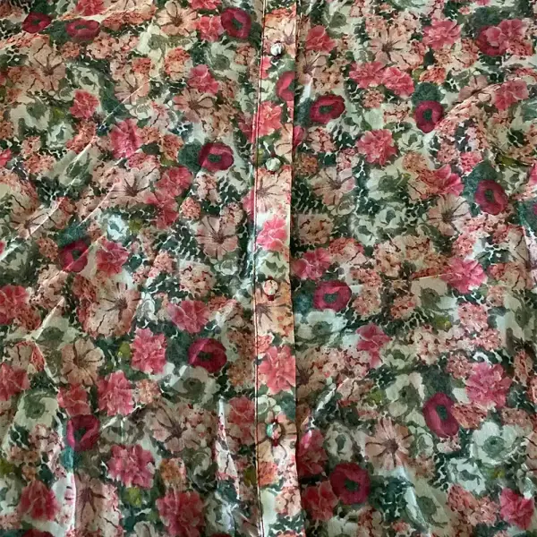 INC International Concepts Floral Tie Neck Blouse Pink Size XL