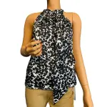 INC International Concepts Bella Mirage Halter Tie Neck Blouse