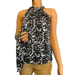 INC International Concepts Bella Mirage Halter Tie Neck Blouse