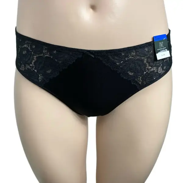 INC International Concepts Black Lace Thong