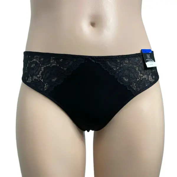 INC International Concepts Black Lace Thong