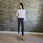 INC International Concepts Eyelet Blouse White Ruffle Long Sleeve