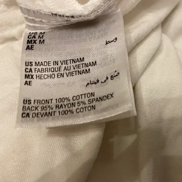 INC International Concepts Eyelet Blouse White Ruffle Long Sleeve