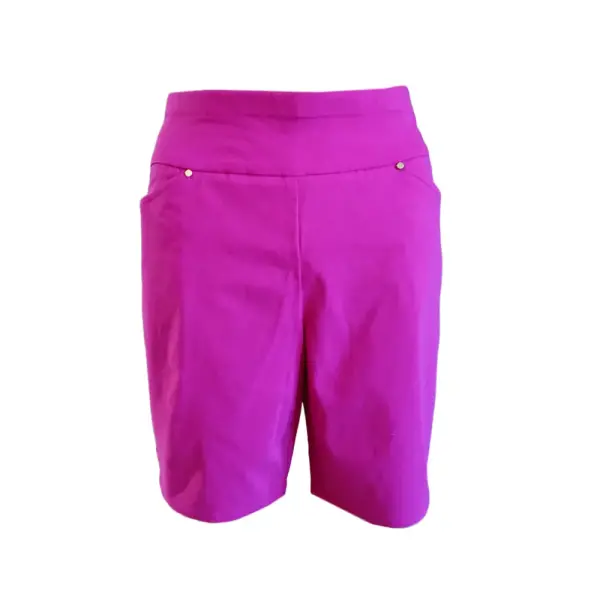 INC International Concepts Bermuda Shorts Fuchsia Pull On Stretch