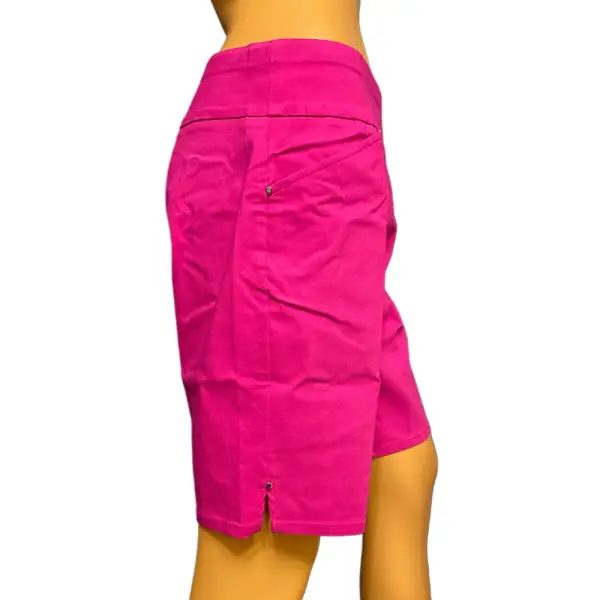 INC International Concepts Bermuda Shorts Fuchsia Pull On Stretch