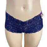 INC International Concepts Lace Boyshort Panties Blue