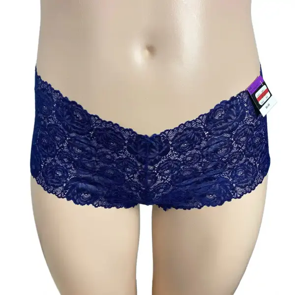 INC International Concepts Lace Boyshort Panties Blue