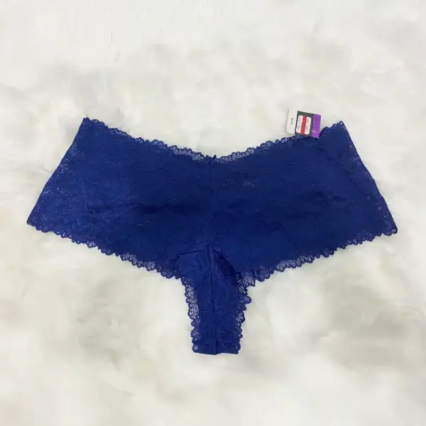 INC International Concepts Lace Boyshort Panties Blue