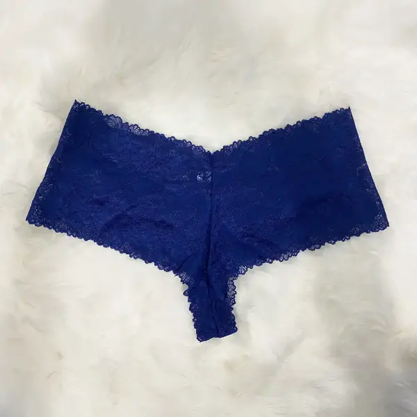 INC International Concepts Lace Boyshort Panties Blue