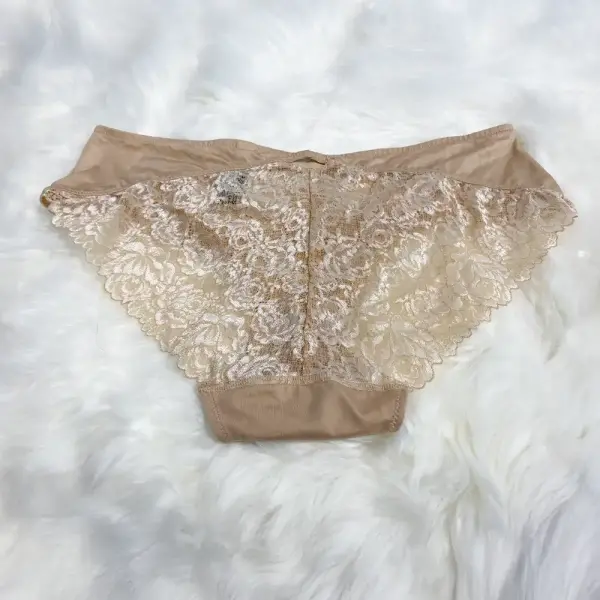 Womens Lace Back Hipster Panty Underwear Frappe