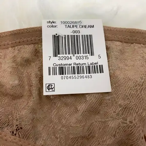 INC International Concepts Taupe Dream Large Lace Thong