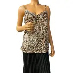 INC International Concepts Intimates Cheetah Print Camisole Pajama Top