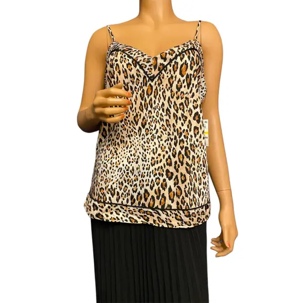 INC International Concepts Intimates Cheetah Print Camisole Pajama Top