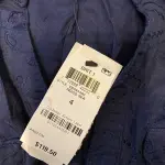 INC International Concepts Indigo Navy Eyelet Shirtdress