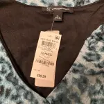 INC International Concepts Teal Leopard Print Ruffle Maxi Dress