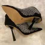 INC International Concepts Senalda Rhinestone Cage Booties Black Stiletto