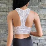 Jenni by Jennifer Moore White Lace Racerback Bralette