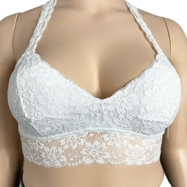 Jenni by Jennifer Moore White Lace Racerback Bralette