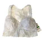 Jenni by Jennifer Moore White Large Lace Racerback Bralette