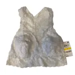 Jenni by Jennifer Moore White Medium Lace Racerback Bralette