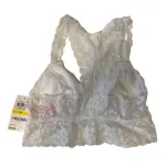 Jenni by Jennifer Moore White Medium Lace Racerback Bralette